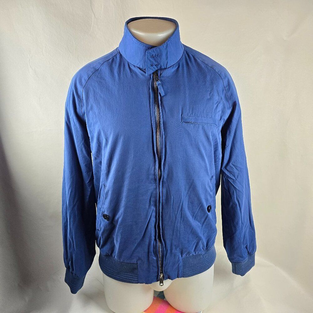 UNTUCKit Jacket Mens Large Blue Bomber Harrington Golf Plaid Lined Casual Preppy